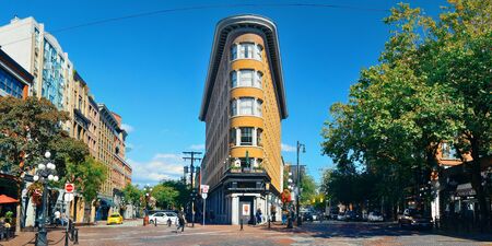 VANCOUVER, BC - AUG 17: Hotel Europe and street view on August 17, 2015 in Vancouver, Canada. With...