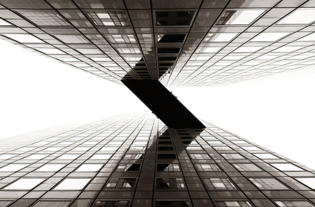 PARIS, FRANCE - MAY 13: Contemporary skyscraper in la Defense business district on May 13, 2015 in Paris. With the population of 2M, Paris is the capital and most-populous city of France.のeditorial素材