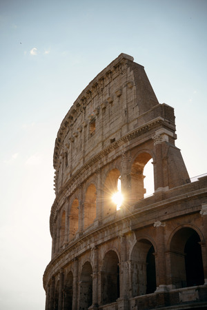 Colosseum in Rome at sunriseの写真素材