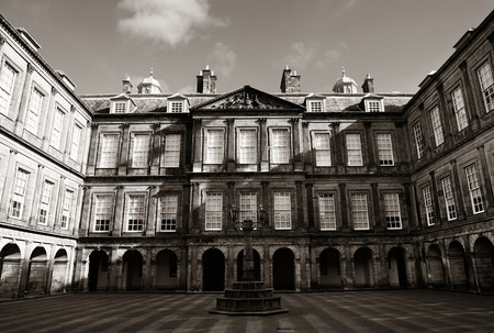 Palace of Holyroodhouse in Edinburgh United Kingdom.のeditorial素材