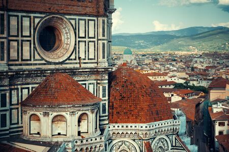 Duomo Santa Maria Del Fiore in Florence Italy closeup view.の写真素材