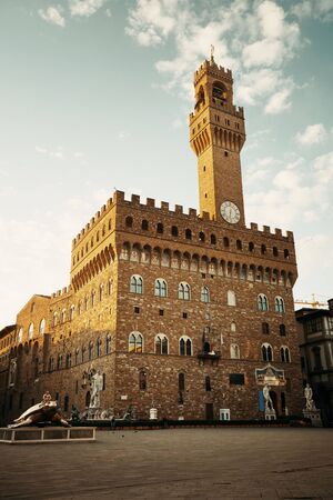 Bell tower in Palazzo Vecchio in Florence Italyのeditorial素材