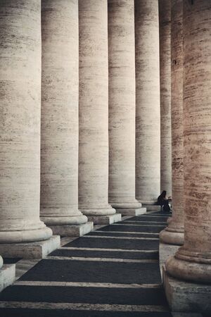 Historical corridor in Vatican Cityの写真素材