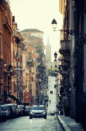 ROME - MAY 12: Street view on May 12, 2016 in Rome, Italy. Rome ranked 14th in the world, and 1st the most popular tourism attraction in Italy.のeditorial素材