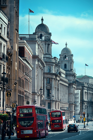 LONDON, UK - SEP 27: London Street view with busy traffic on September 27, 2013 in London, UK. London is the world's most visited city and the capital of UK.のeditorial素材