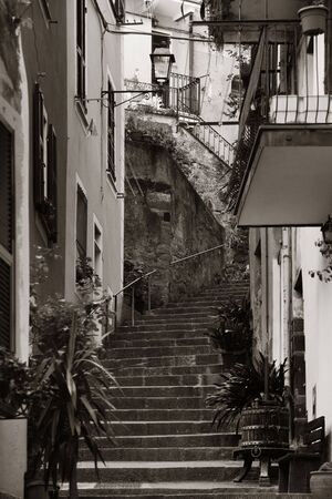 Monterosso street view in Cinque Terre in Italyの写真素材