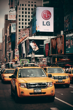 NEW YORK CITY - SEP 5: Times Square street view on September 5, 2014 in Manhattan, New York City....
