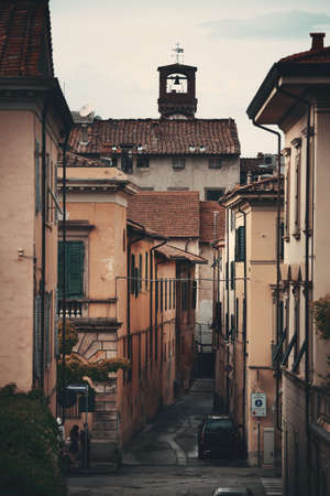 Lucca street view in Italyの写真素材