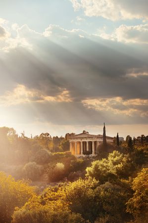 Temple of Hephaestus in Athens, Greece.