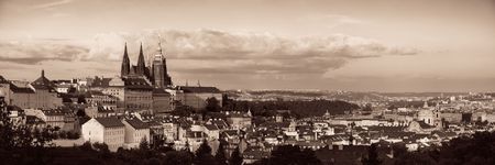 Prague Castle with Saint Vitus Cathedral in Czech Republic.のeditorial素材