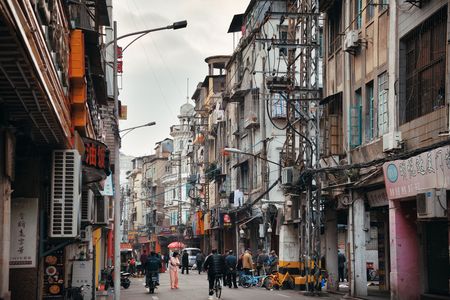 XIAMEN, CHINA â€“ FEB 16: Street view on February 26, 2018 in Xiamen. Xiamen was ranked as...
