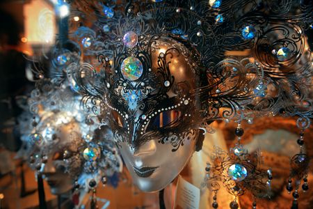 Beautiful and elegant mask in Venice, Italy.の写真素材