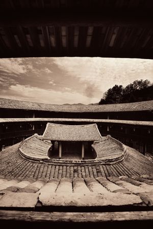 FUJIAN, CHINA â MARCH 2, 2018: Tulou is the unique traditional rural dwelling of Hakka.のeditorial素材