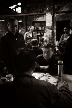 CHONGQING, CHINA â MARCH 13: Interior view of Jiaotong Tea House on March 13, 2018 in Chongqing. The lifestyle of the old 80âs is preserved in this Tea House as the famous tourism attracitions.のeditorial素材