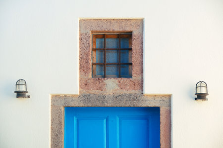 Santorini island with traditional architecture in Greece.の写真素材