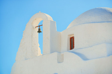 Church of Panagia Paraportiani in Mykonos Island, Greece.の写真素材