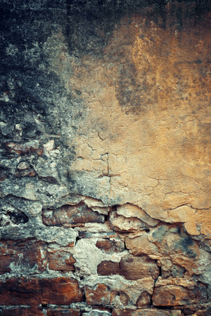 Brick wall abstract texture in Florence Italyの写真素材