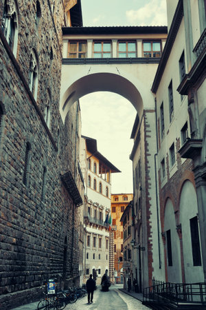 Street view in Florence, Italyの写真素材