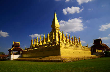 Pha That Luang Vientiane, Vientiane, Laosのeditorial素材