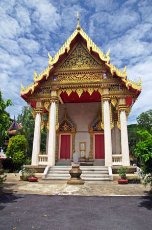Wat Muang is an old and beautiful temple located in In Buri, Sing Buri, Thailandの写真素材