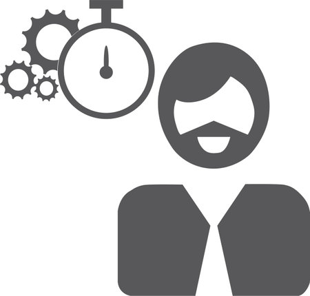 Business finance icon , analysis, statistics,  commercial processing iconのイラスト素材