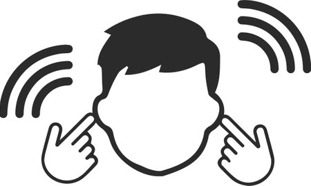 Danger Noise Symbol, Vector Illustration, Isolate On White Background Label.のイラスト素材