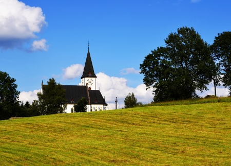 Village churchの写真素材