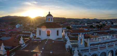 Monastery in Sucre, Boliviaの写真素材