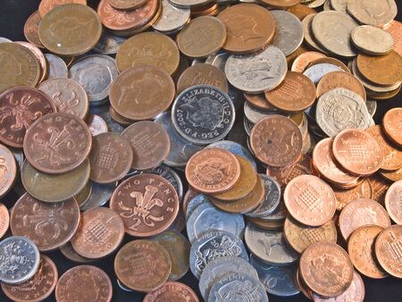 Assorted British coins