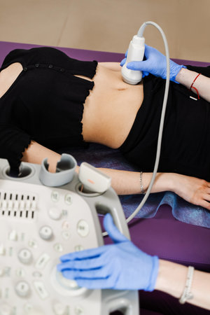 Abdominal ultrasound for examination of tumors, cysts and polyps, cirrhosis, hepatitis and...