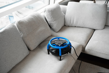 Drying the mattress after cleaning. Effective use of a dryer machine to dry the upholstered...