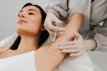 Hyperhidrosis injection for underarm. Intradermal injection procedure for underarm hyperhidrosis....