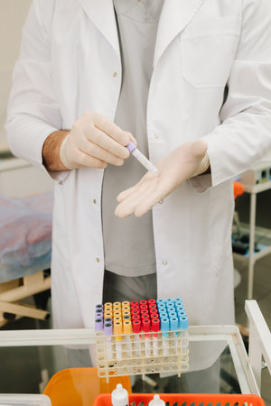 Clinical urology laboratory diagnostics with controlled sample testing