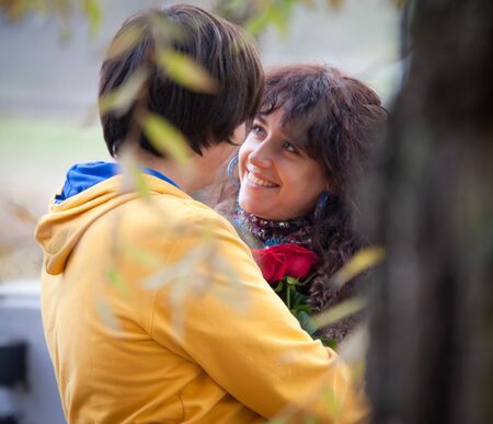 lovers during autumn datelovers during autumn date