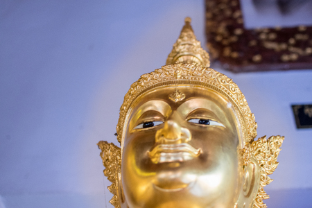 Beautiful Buddha in Buddhism The worship of the Thai people. Thailand, Buddhism, people, backgroundの写真素材