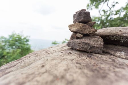 small stone of cliffの写真素材