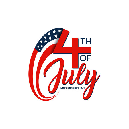 Creative 4th of july designのイラスト素材