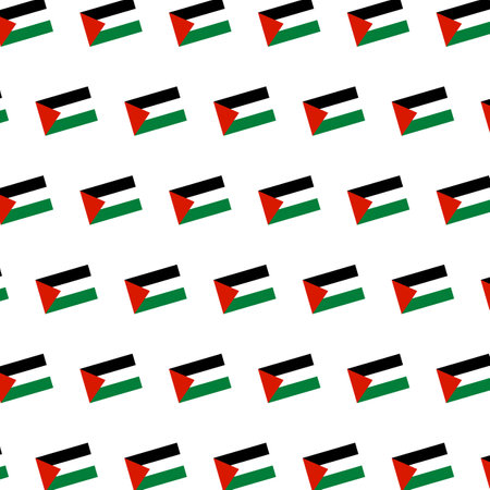 Palestine Flag Seamless Patternのイラスト素材