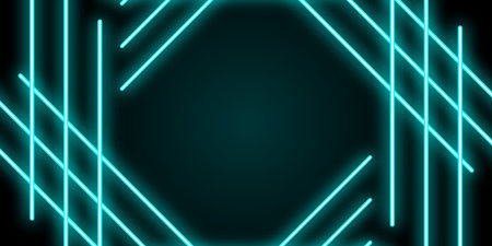 Neon lines abstract backgroundのイラスト素材