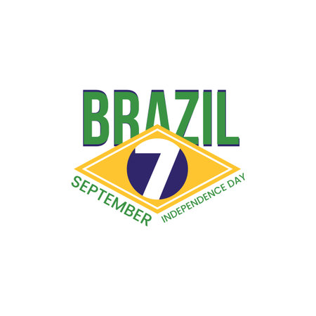 Brazil Independence Day 7th September, Vector designのイラスト素材