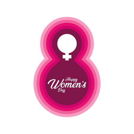 Women's day design, vector illustration , Creative designのイラスト素材