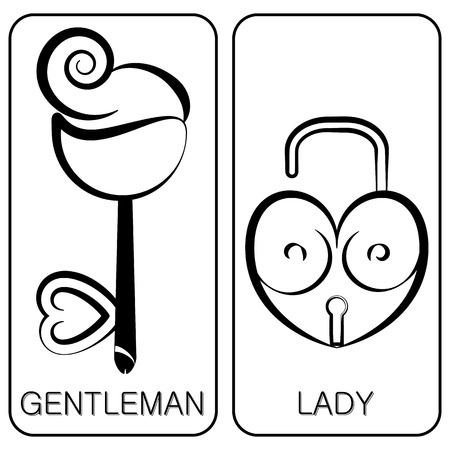 vectors icon toilet symbol signのイラスト素材