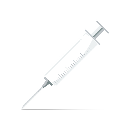 syringe medical vectorのイラスト素材