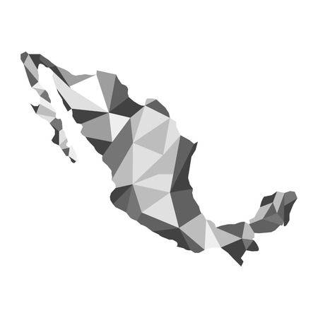 vector map Mexicoのイラスト素材