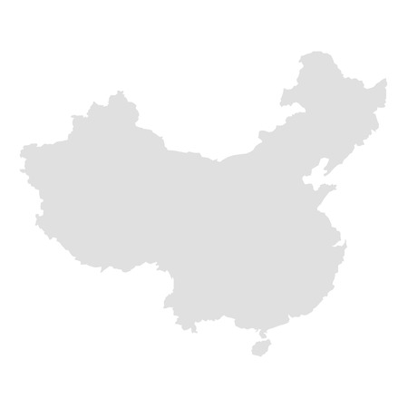vector map of Chinaのイラスト素材