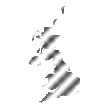 United Kingdom Vector Mapのイラスト素材