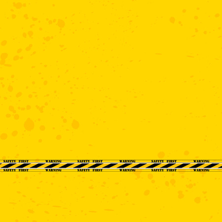 illustration of yellow design sign for safety firstのイラスト素材