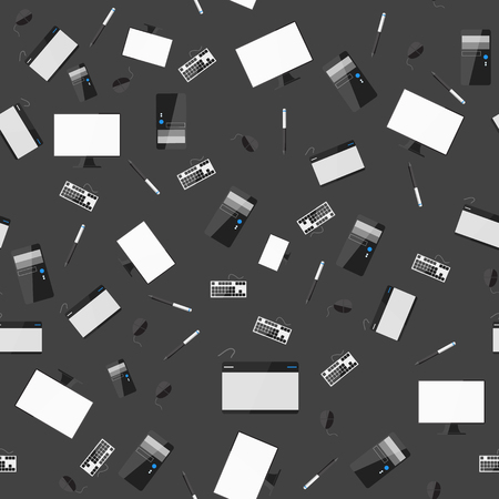 background pattern technologyのイラスト素材