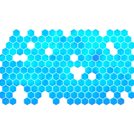 geometric Hexagon abstract vector backgroundのイラスト素材