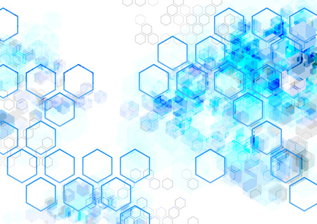 geometric Hexagon abstract vector background